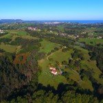 Vistas desde dron Casa Rural en Cantabria La Charola